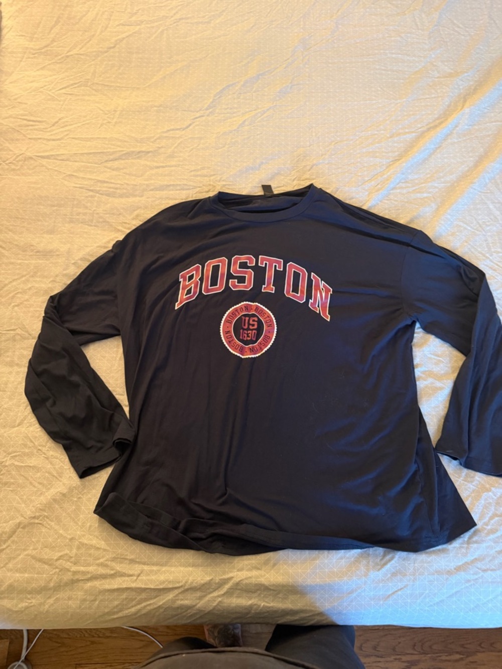Long sleeve boston t shirt. Size womens large. Only worn once